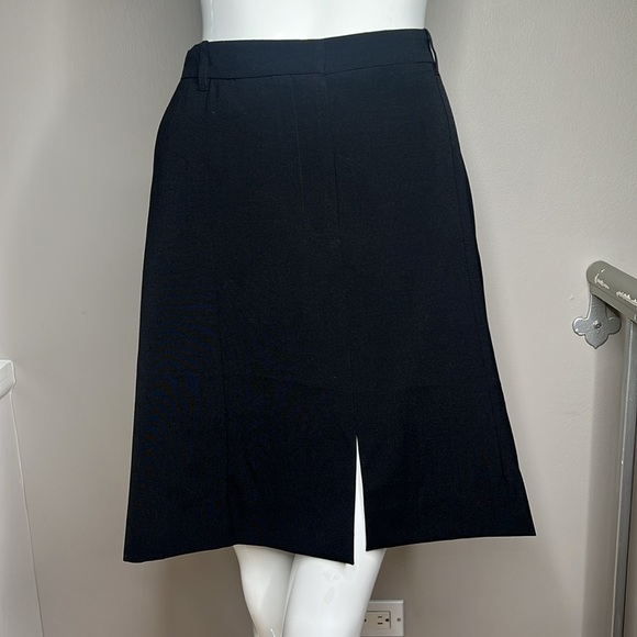 Ann Demeulemeeater Sz 6 Wool Front and Back Pocket Front Slit Skirt - Picture 1 of 8